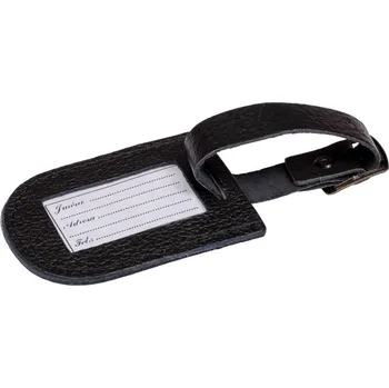 Příslušenství k zavazadlu Visačka kožená HARTMAN 005 Černá
