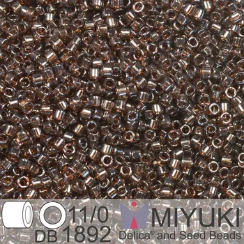 Korálek Korálky Miyuki Delica 11/0. Barva Tr Sable Brown Luster DB1892. Balení 5g.