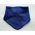 AMÁLKA Bavlněný šátek na krk, slinták temně modrý