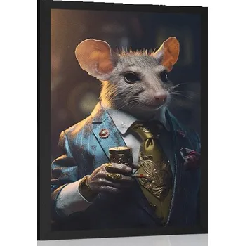 Plakát Dovido Plakát zvířecí gangster potkan