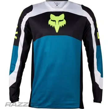 Moto dres Pánský MX dres FOX 180 Nitro Jersey Maui Blue 2024 XL