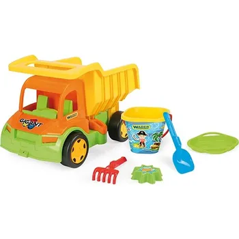 Hračka na písek Wader Nákladní auto sklápěč Gigant Truck s příslušenstvím na písek