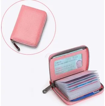 Peněženka Malá a prostorná peněženka 20 kapes - Růžová 20Detent