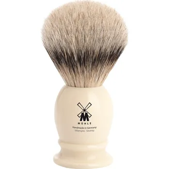 Štětka na holení Mühle Malá štětka na holení Classic z jezevčích štětin (silvertip badger, imitace slonoviny)