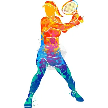 Jedlá dekorace na dort Caketools Jedlý papír "Tenistka" A4