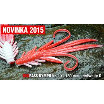 Umělá nástraha Nymfa REDBASS XL - Red / White /130mm - 1ks