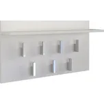 Věšák na oděvy s policí 2F matně bílý