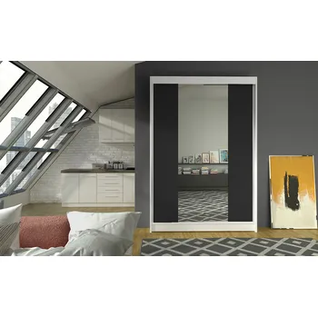 Ložnice Falco Skříň Linora II 120 bílá/černá