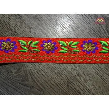 Stuha Stuha/lem (kytičky, oranžová, 1m)