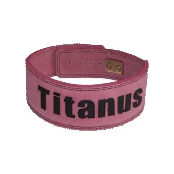 Opasek na cvičení Titánus fitness opasek s pákovou přezkou růžový - L + Sleva 3 % pro registrované