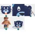 Kabelka Affenzahn Wallet Bobo Bear Petrol