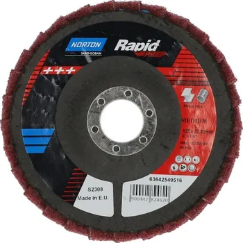 Brusný kotouč NORTON-CLIPPER Netkané lamelové kotouče 125x22mm Stredni Norton RAPID PREP