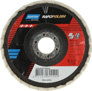 Brusný kotouč NORTON-CLIPPER Netkané lamelové kotouče 125x22mm Norton RAPID POLISH