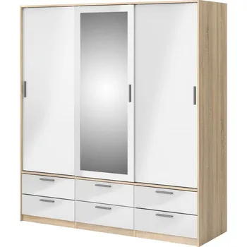 Ložnice Falco Skříň Lincoln 320 dub sonoma/bílý lesk