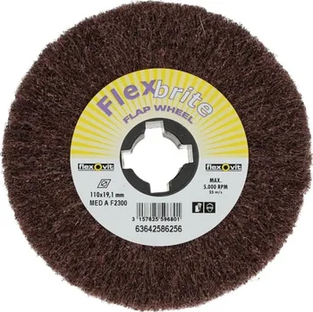 Řezný kotouč NORTON-CLIPPER NW lamelové kotouče Satinex 110x100x19.1mm Stredni KAŠTANOVÁ Flexovit Clean & Blend