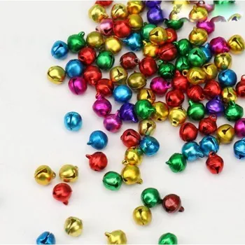 Vánoční dekorace Rolnička kovová 10mm, mix barev