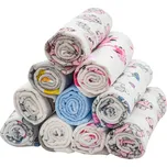 NEW BABY Bavlněné pleny s potiskem 60x80 cm STANDARD 10 ks