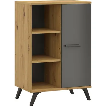 Obývací stěna Falco Knihovna s dvířky malá Roky 2 Grafit