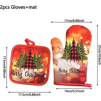 Chňapka Chňapka do kuchyně | podložka pod hrnec, vánoční motiv - set - 2ks-Podložka na rukavice-17-