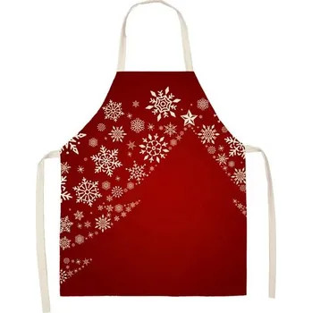 Kuchyňská zástěra Vánoční zástěra s kapsami | kuchyňská zástěra - 2WQ-46377-076,Rozměr pro dospělé 68 x 55 cm