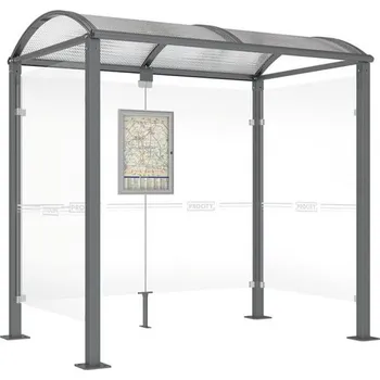Městské kolo Autobusová zastávka klenutá se dvěma bočnicemi 2500 mm + doprava zdarma