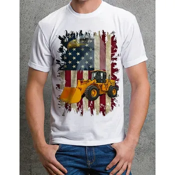 Pánské tričko tričko CAT nakladač 122