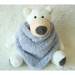 AMÁLKA Šátek na krk chlupatka světle šedá