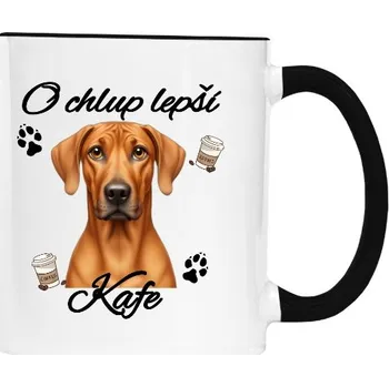 Hrnek malý barevný s potiskem Ridgeback - Chlup