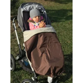 Kočárek Hnědá zimní deka 100x70 cm bioberánek nepadací Kaarsgaren