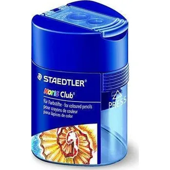 Ořezávátko Ořezávátko, na 2 tužky, se zásobníkem na odpad, "Noris Club", modré, STAEDTLER