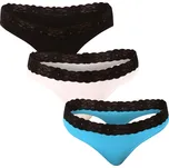 3PACK dámská tanga Styx s krajkou vícebarevná (3ITK96019) S Možnost vrácení zboží ZDARMA do 120 dnů!