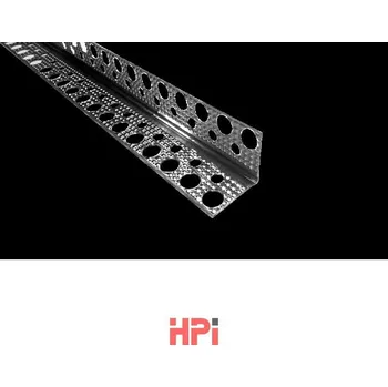 Stavební materiál HPI Lišta na ochranu rohů vrubovaná - hliník lesklý s úhlem 90st. - 3m