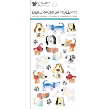 samolepka Samolepky pejsci s hologramem na okrajích 10 x 21,4 cm 15145