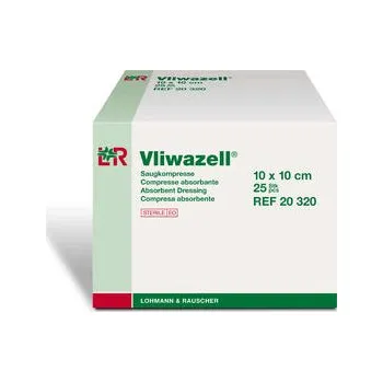 Kompres Lohmann Rausher Vliwazell 10 x 10 cm sterilní 60ks