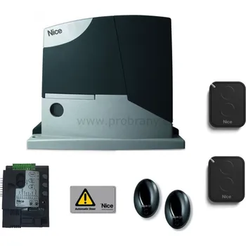 NICE ROAD 400 Sada pohonu pro posuvné brány do 400kg, 24V, 210W, 300N, 1x el. RBA4 s vestavěným přijímačem, 2x FLO2RE, 1pár BF