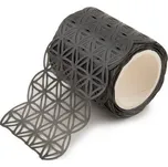 Krajková washi páska černá