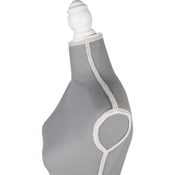 Šedo-bílá dekorace figurína Mannequin - 37*22*168 cm