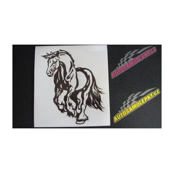 Samolepící dekorace SAMOLEPKA Kůň 054 levá (10 - červená) NA AUTO, NÁLEPKA, FÓLIE, POLEP, TUNING, VLASTNÍ TEXT, TISK, AUTOSAMOLEPKY.cz, POLEPY, OBRÁZEK, LOGO, SAMOLEPKY