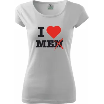 Dámské tričko ON-DESIGN Dámské tričko I LOVE ME Velikost: 2XL, Barva: bílá