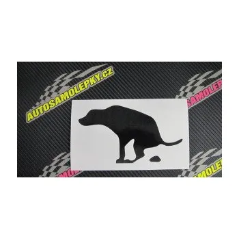 Polep vozidla SAMOLEPKA Pes 077 levá (10 - červená) NA AUTO, NÁLEPKA, FÓLIE, POLEP, TUNING, VLASTNÍ TEXT, TISK, AUTOSAMOLEPKY.cz, POLEPY, OBRÁZEK, LOGO, SAMOLEPKY