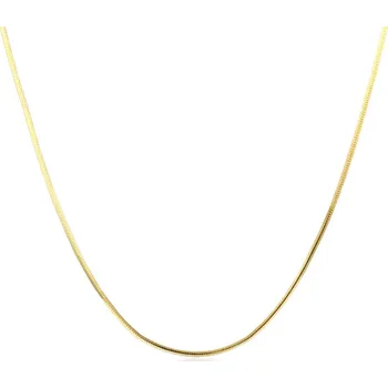 Řetízek Zlacený stříbrný řetízek - had, délka 50 cm