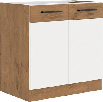 Kuchyňská skříňka Spodní skříňka VIGGO BÍLÁ 80 D 2F BB