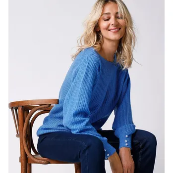 Dámský svetr Pulovr s lodičkovým výstřihem levandulová 34/36