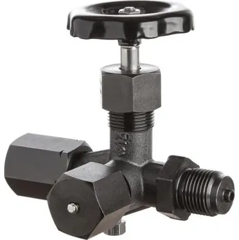 Příslušenství k čerpadlu Manometrový ventil zkušební dle DIN 16 271, uhlíková ocel, až do PN 630 Připojovací rozměr vstup/výstup: Tvar A (čep-spojka) - G1/2", Tlaková řada: PN 400, Těsnění/Teplota média: Grafit -20 °C až +300 °C