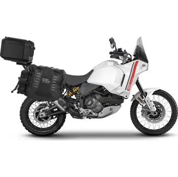 Zavazadlo na motocykl Kompletní sada sedlových brašen SHAD TERRA TR40 a hliníkového 55L vrchního kufru, včetně montážní sady SHAD DUCATI DESERT X
