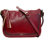 KATANA crossbody kožená kabelka tmavě červená 66820-08