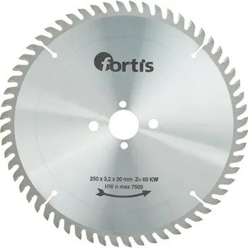 Pilový kotouč Kotouč pilový 250x3,2x30mm Z60KW HW Fortis