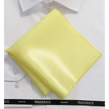 Spona na kravatu Kapesník - vzor 65 - SVĚTLE ŽLUTÝ