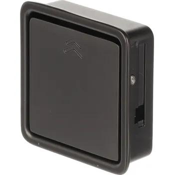 Nábytkové kování Interex design Zafrézovací výklopná úchytka CLICK Mini / Černá matná