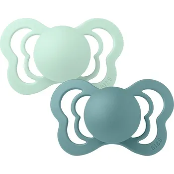 dudlíky BIBS Couture dudlík ze silikonu 2 ks Nordic Mint/Island Sea - velikost 2 (6m.+)